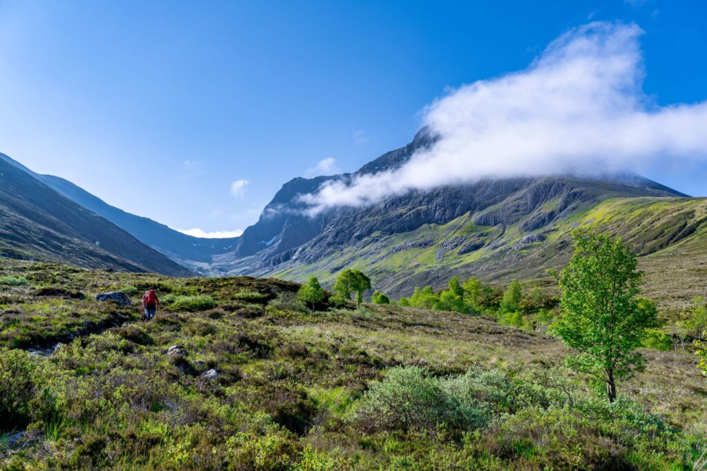 The North Face of Ben Nevis in Scotland Background Photo